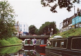 Photo:Moorings in the town centre